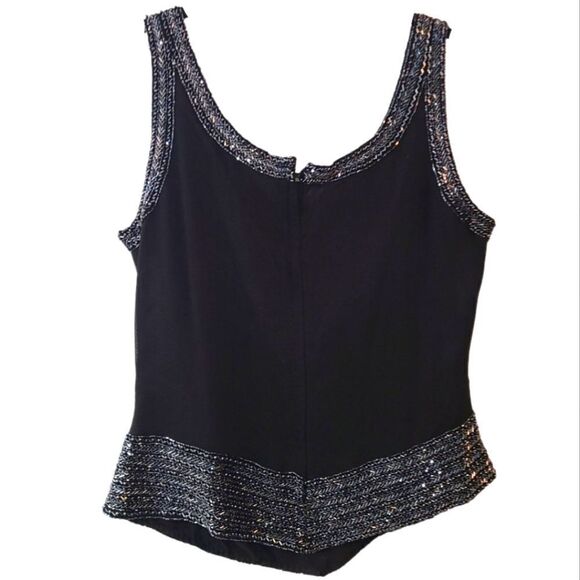 JK Ara New York Beaded Trim Tank - Picture 2 of 11